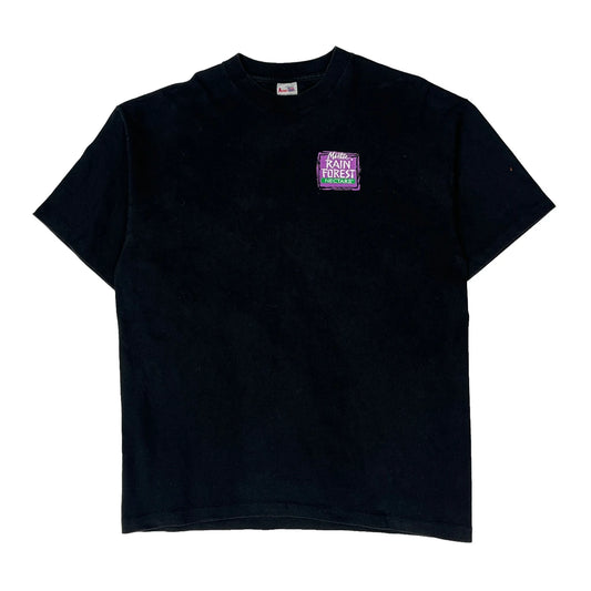 Rainforest Conservation Ameritees Graphic T-Shirt - XL Black Cotton