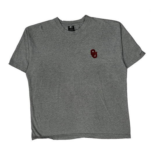 Oklahoma Starter College T-Shirt - XL Grey Cotton