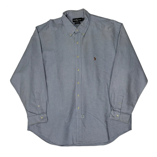 Yarmouth Ralph Lauren Shirt - Large Blue Cotton