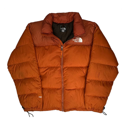 700-Fill The North Face Puffer - XL Orange Down And Feather