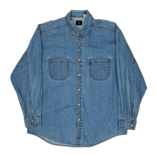 Levis Denim Shirt - XL Blue Cotton