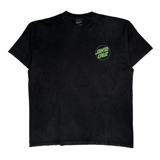 Vintage Santa Cruz Graphic T-Shirt - XL Black Cotton