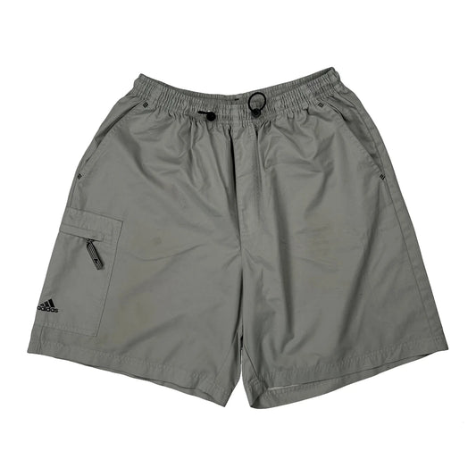 Adidas Sport Shorts - Large Grey Polyester