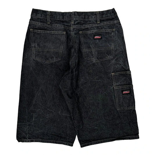 Dickies Denim Shorts - 32W 15L Black Denim