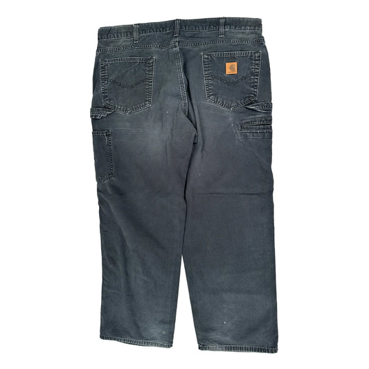 Carhartt Carpenter Trousers - 38W 30L Black Cotton