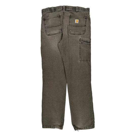 Carhartt Carpenter Trousers - 33W 34L Grey Cotton