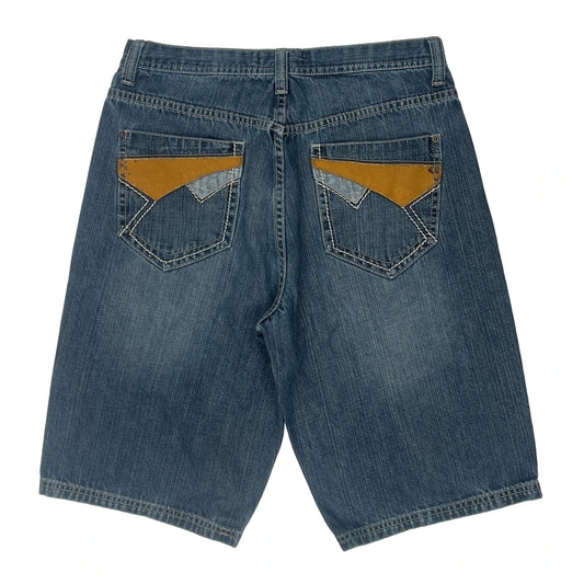 Route 66 Baggy Denim Shorts - 31W 13L Light Wash Denim