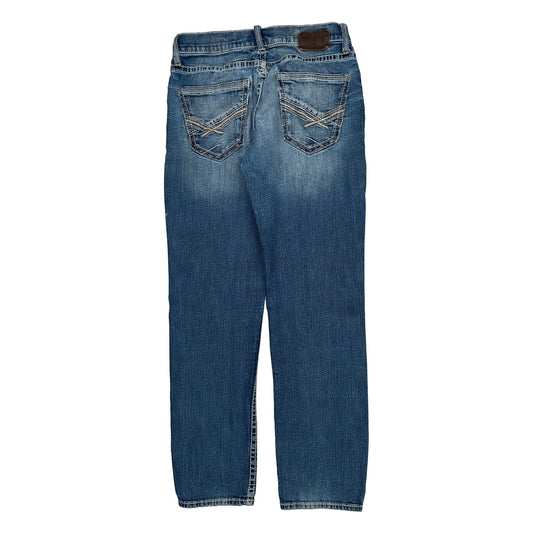 Jake Straight Bke Jeans - 30W 32L Blue Denim