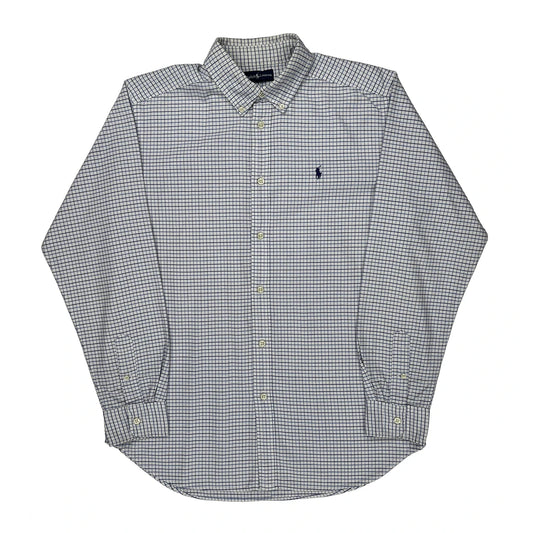 Ralph Lauren Checked Shirt - Medium Blue Cotton