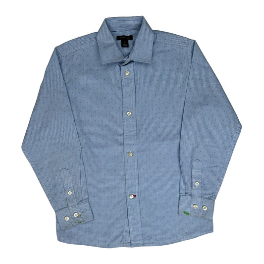 Vintage Age 7 Tommy Hilfiger Checked Shirt - Small Blue Cotton