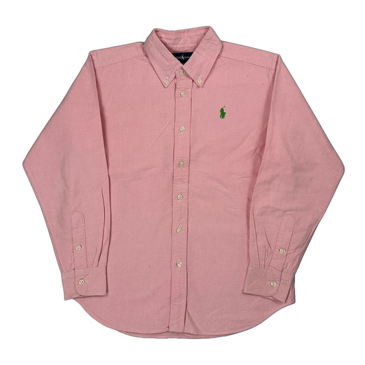 Vintage Age 12-14 Ralph Lauren Shirt - Medium Pink Cotton