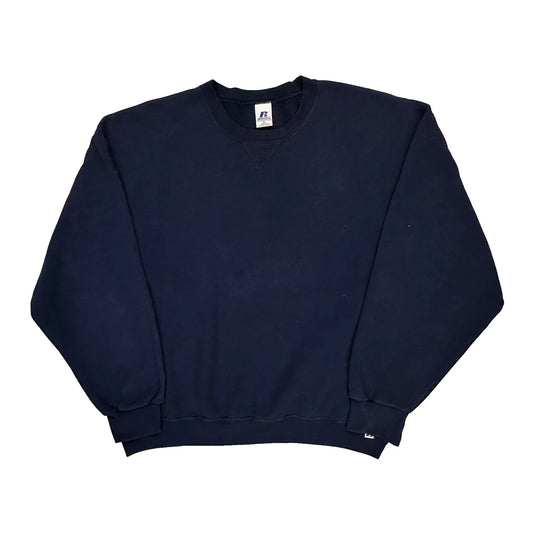 Russell Athletic Sweatshirt - XL Navy Cotton
