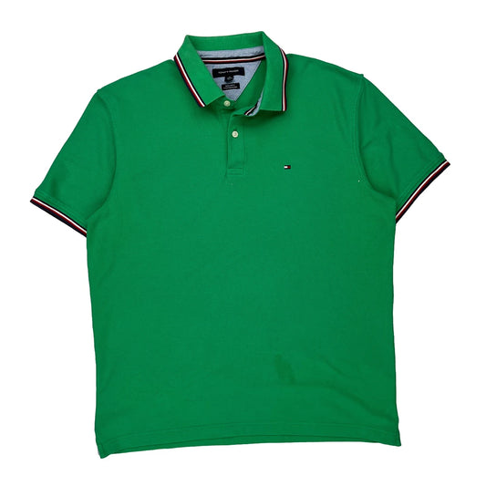 Tommy Hilfiger Polo Shirt - XL Green Cotton