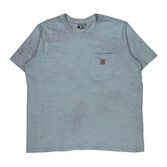 Carhartt T-Shirt - 2XL Blue Cotton