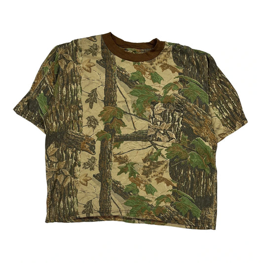 Mossy Oak Camo T-Shirt - XL Green Cotton