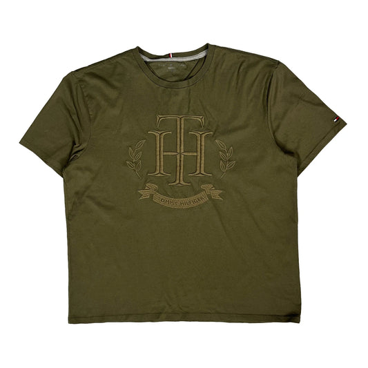 Tommy Hilfiger T-Shirt - XL Green Cotton