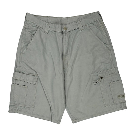 Wrangler Cargo Shorts - 34W 10L Grey Cotton