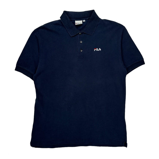 Fila Polo Shirt - Large Navy Cotton