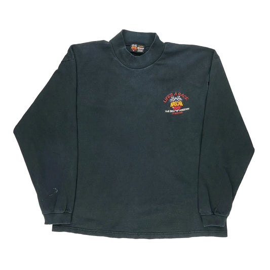 Nascar Long Sleeve T-Shirt - XL Black Cotton