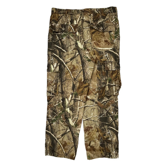 Vintage Realtree Cargo Trousers - 38W 32L Camo Cotton Blend