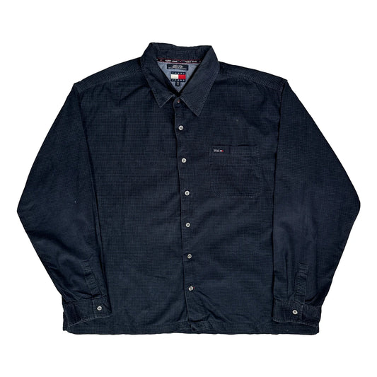 Vintage Tommy Jeans Shirt - 2XL Navy Cotton
