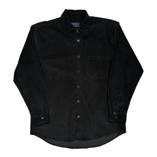 Botany Bay Corduroy Shirt - Large Black Corduroy