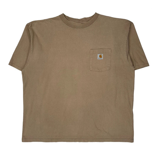 Carhartt T-Shirt - XL Beige Cotton
