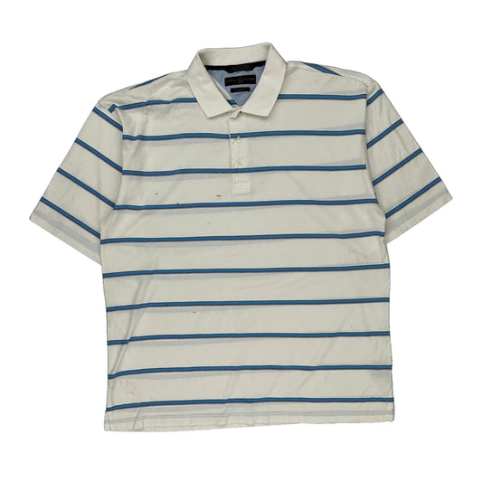 Tommy Hilfiger Striped Polo Shirt - XL Blue Cotton