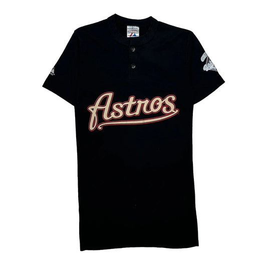 Astros Majestic Mlb T-Shirt - Small Black Cotton