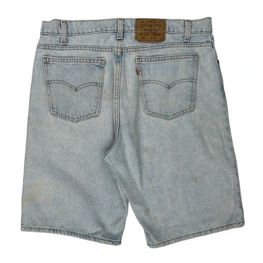 Levis Denim Shorts - 32W 10L Light Wash Denim