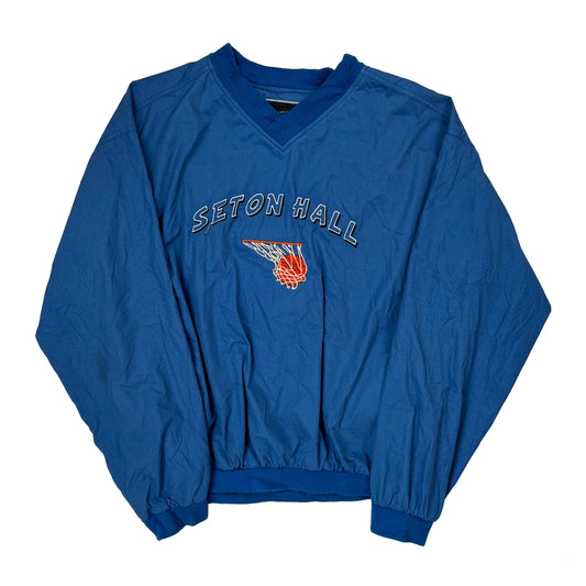 Seton Hall Holloway College Sweatshirt - Large Blue Cotton