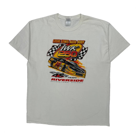 Riverside International Speedway Gildan Graphic T-Shirt - XL White Cotton
