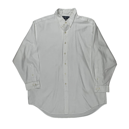 Ralph Lauren Shirt - XL White Cotton