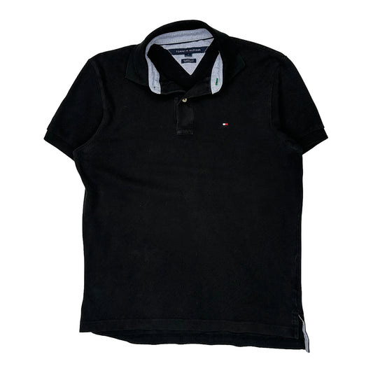 Tommy Hilfiger Polo Shirt - XS Black Cotton