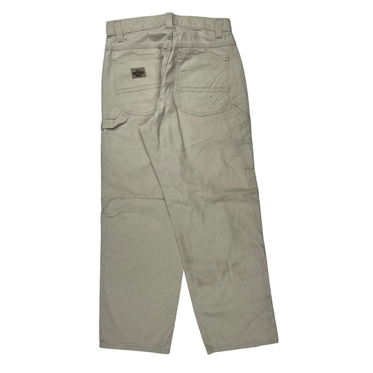 Lee Carpenter Trousers - 30W 31L Cream Cotton