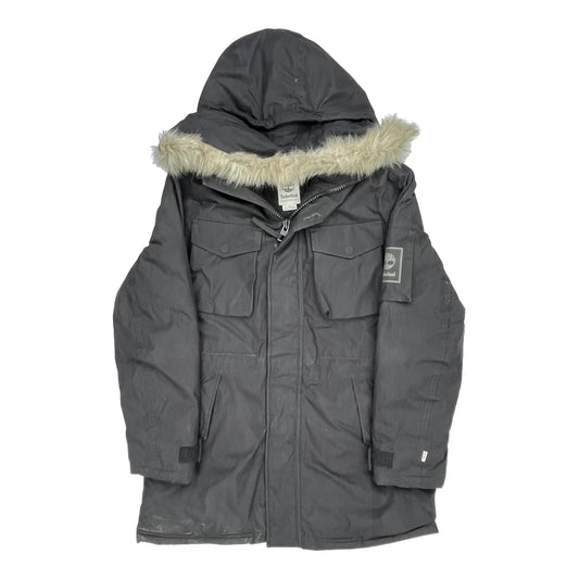 Timberland Parka - Large Grey Polyester