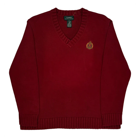 Ralph Lauren Jumper - Large Red Cotton