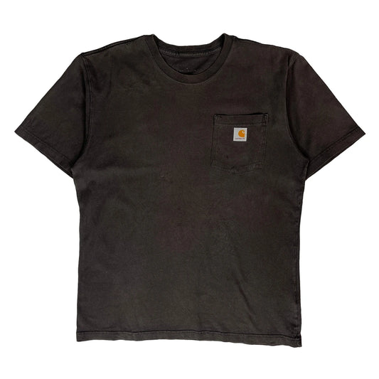 Carhartt T-Shirt - Medium Black Cotton