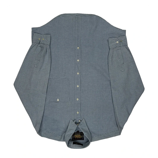 90S Made In USA Chaps Ralph Lauren Checked Shirt - Large Blue Cotton