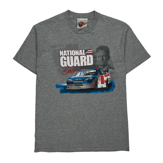 National Guard Winners Circle Nascar T-Shirt - Medium Grey Cotton