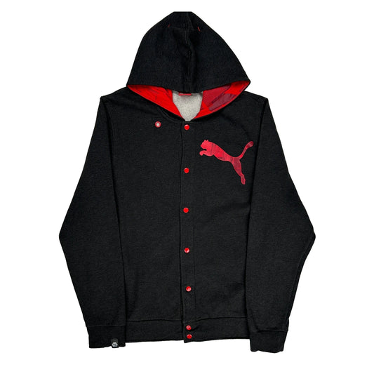 Puma Jacket - Large Black Cotton Blend