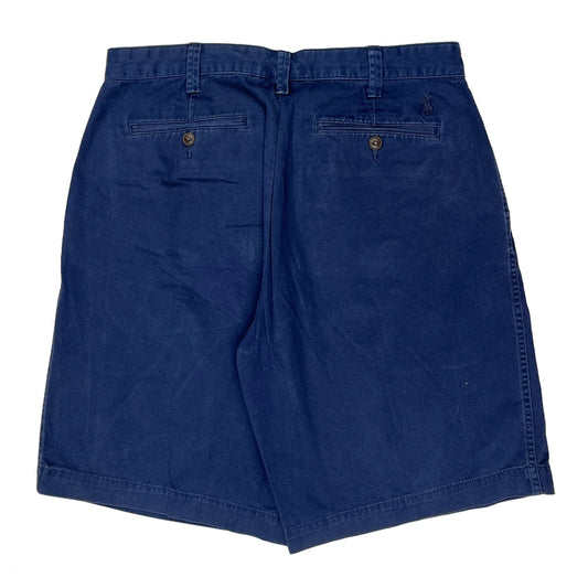 Polo By Ralph Lauren Chino Shorts - 32W 8L Blue Cotton