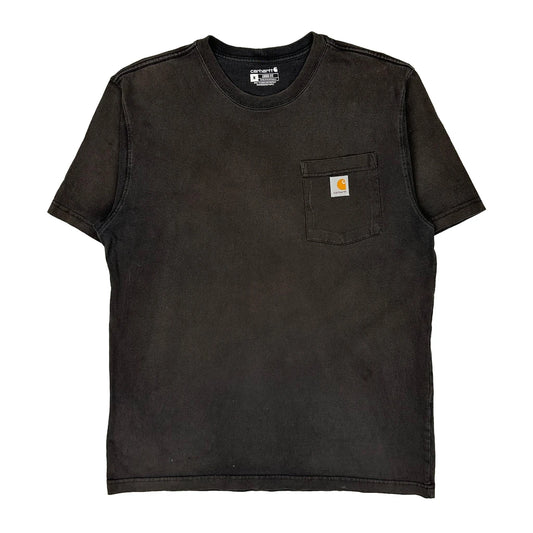 Carhartt T-Shirt - Medium Black Cotton