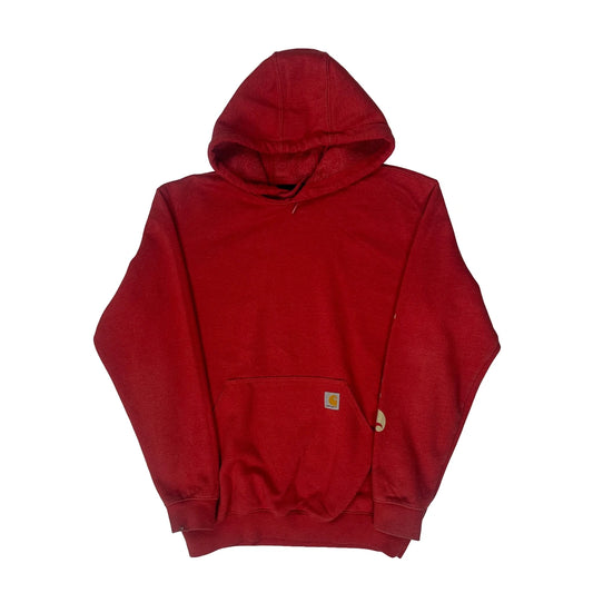 Loose Fit Carhartt Hoodie - Medium Red Cotton Blend