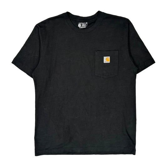 Carhartt T-Shirt - Medium Black Cotton