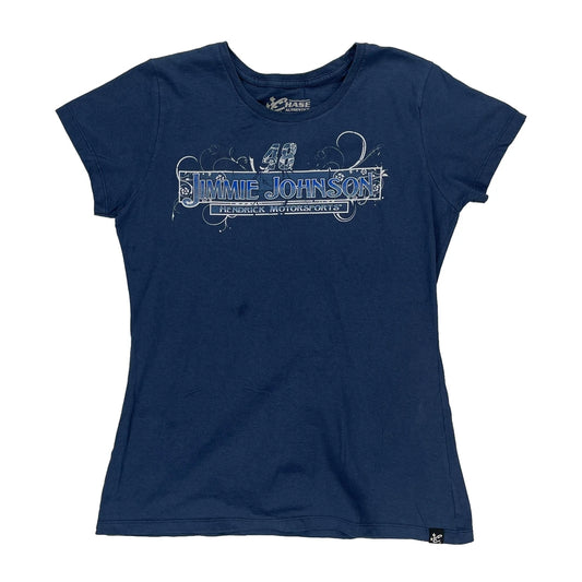 Jimmie Johnson Chase Authentics Nascar T-Shirt - Large Blue Cotton