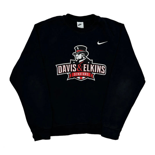 Davis & Elkins Senators Nike College Sweatshirt - Medium Black Cotton