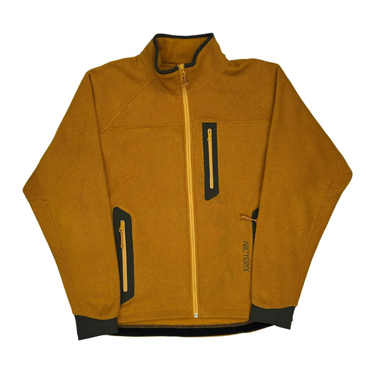 Vintage Arc''Teryx Fleece Jacket - Medium Orange Polyester
