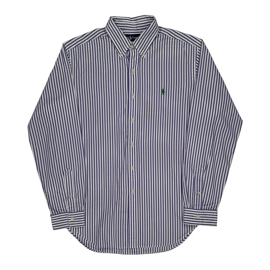 Ralph Lauren Striped Shirt - Large Purple Cotton