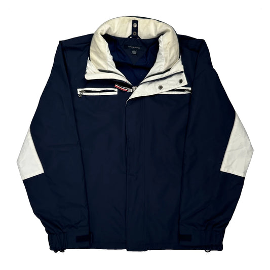 Hilfiger Spellout On Collar Tommy Hilfiger Spellout Jacket - Medium Navy Polyester